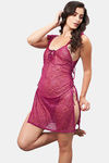 Secrets By ZeroKaata Net Babydoll With Thong - Burgundy — thumbnail 7