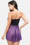 Secrets By ZeroKaata Lace Babydoll With Thong - Purple — thumbnail 2
