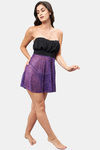 Secrets By ZeroKaata Lace Babydoll With Thong - Purple — thumbnail 6