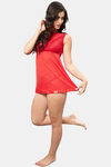 Secrets By ZeroKaata Nylon Babydoll With Thong - Red — thumbnail 6