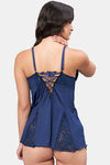 Secrets By ZeroKaata Nylon Babydoll With Thong (Pack of 2) - Assorted — thumbnail 4