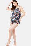 Secrets By ZeroKaata Poly Satin Babydoll With Thong - Multicolor — thumbnail 9