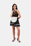  Secrets By ZeroKaata Self Design Short Baby Doll For Women- Black — thumbnail 1