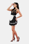  Secrets By ZeroKaata Self Design Short Baby Doll For Women- Black — thumbnail 3