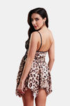  Secrets By ZeroKaata Leopard Printed Baby Doll For Women- Black — thumbnail 2