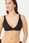 Secrets By ZeroKaata Solid Ribbed Bikini Set - Black — thumbnail 5