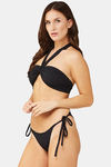 Secrets By ZeroKaata Solid Ribbed Bikini Set - Black — thumbnail 3