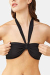 Secrets By ZeroKaata Solid Ribbed Bikini Set - Black — thumbnail 6