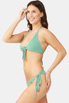 Secrets By ZeroKaata Solid Ribbed Bikini Set - Green — thumbnail 3