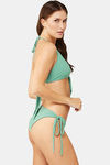 Secrets By ZeroKaata Solid Ribbed Bikini Set - Green — thumbnail 4