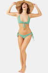 Secrets By ZeroKaata Solid Ribbed Bikini Set - Green — thumbnail 8