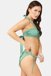 Secrets By ZeroKaata Solid Ribbed Bikini Set - Green — thumbnail 4