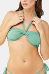 Secrets By ZeroKaata Solid Ribbed Bikini Set - Green — thumbnail 5