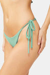 Secrets By ZeroKaata Solid Ribbed Bikini Set - Green — thumbnail 6