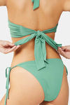 Secrets By ZeroKaata Solid Ribbed Bikini Set - Green — thumbnail 7