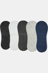 Secrets By ZeroKaata Cotton Shoe Liner Ankle Socks (Pack of 5) - Assorted — thumbnail 2
