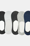 Secrets By ZeroKaata Cotton Shoe Liner Ankle Socks (Pack of 5) - Assorted — thumbnail 3