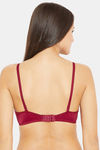 N-Gal Non Padded Non Wired Medium + Coverage Super Support Bra - Maroon — thumbnail 3