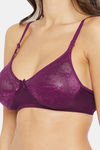 N-Gal Non Padded Non Wired Medium + Coverage Super Support Bra - Purple — thumbnail 4