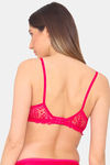 N-Gal Non Padded Non Wired Medium + Coverage Lace Bra - Magenta  — thumbnail 3