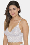N-Gal Non Padded Non Wired Full Coverage Cami Bra - White — thumbnail 2