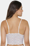 N-Gal Non Padded Non Wired Full Coverage Cami Bra - White — thumbnail 3