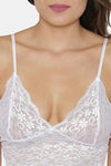 N-Gal Non Padded Non Wired Full Coverage Cami Bra - White — thumbnail 4