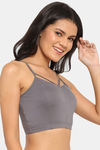 N-Gal Non Padded Non Wired Full Coverage Super Support Bra - Grey — thumbnail 2