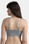 N-Gal Lightly Lined Non-Wired Full Coverage T-Shirt Bra - Grey — thumbnail 3