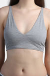 N-Gal Lightly Lined Non-Wired Full Coverage T-Shirt Bra - Grey — thumbnail 4