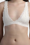N-Gal Lightly Lined Non-Wired Full Coverage Bralette - White — thumbnail 4