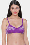 N-Gal Lightly Lined Non-Wired Full Coverage Halter Bra - Purple — thumbnail 1