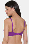 N-Gal Lightly Lined Non-Wired Full Coverage Halter Bra - Purple — thumbnail 3