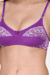 N-Gal Lightly Lined Non-Wired Full Coverage Halter Bra - Purple — thumbnail 4