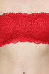N-Gal Padded Non Wired Full Coverage Strapless Bra - Red — thumbnail 5