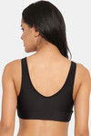 N-Gal Lightly Lined Non-Wired Full Coverage Bralette - Black — thumbnail 3