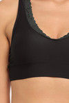 N-Gal Lightly Lined Non-Wired Full Coverage Bralette - Black — thumbnail 4