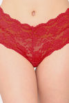 N-Gal Medium Rise Full Coverage Boyshort - Red — thumbnail 4