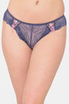 N-Gal Medium Rise Three-Fourth Coverage Bikini Panty - Blue — thumbnail 1