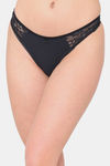 N-Gal Medium Rise Three-Fourth Coverage Bikini Panty - Black — thumbnail 2