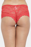 N-Gal Medium Rise Full Coverage Boyshort - Red — thumbnail 3