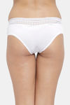 N-Gal Medium Rise Full Coverage Hipster Panty - White — thumbnail 3