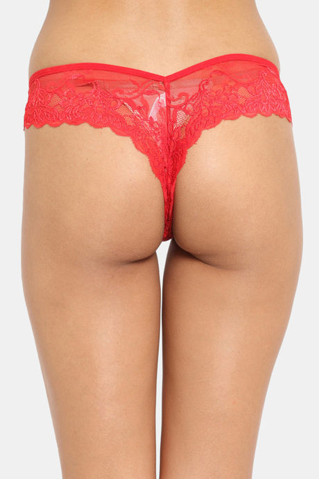 N-Gal Low Rise Half Coverage Thong - Red — image 3