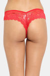 N-Gal Low Rise Half Coverage Thong - Red — thumbnail 3