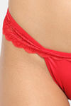 N-Gal Low Rise Half Coverage Thong - Red — thumbnail 4