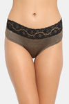 N-Gal Medium Rise Full Coverage Hipster Panty - Brown — thumbnail 1