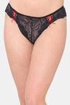 N-Gal Medium Rise Three-Fourth Coverage Bikini Panty (Pack of 2) - Black Blue — thumbnail 2