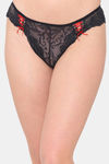 N-Gal Medium Rise Three-Fourth Coverage Bikini Panty (Pack of 2) - Black Pink — thumbnail 2
