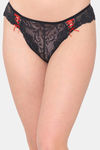 N-Gal Medium Rise Three-Fourth Coverage Bikini Panty (Pack of 2) - Black Red — thumbnail 2