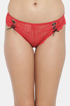 N-Gal Medium Rise Three-Fourth Coverage Bikini Panty (Pack of 2) - Black Red — thumbnail 6